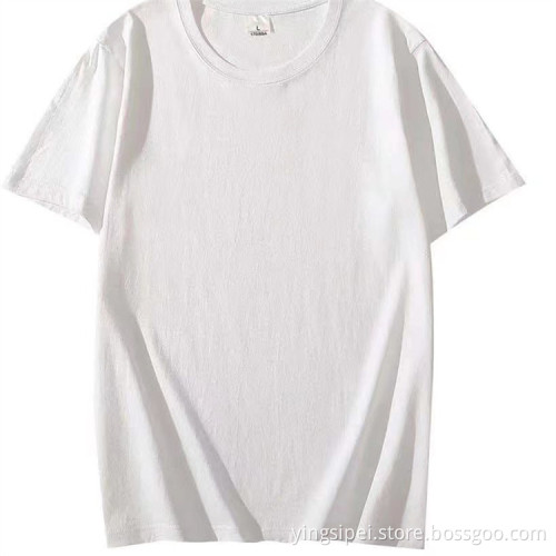 Wholesale High Quality Mens T-Shirt 100% Cotton Many Colors Custom Plain t-shirt Logo Printed Black t shirtsHot ready stock